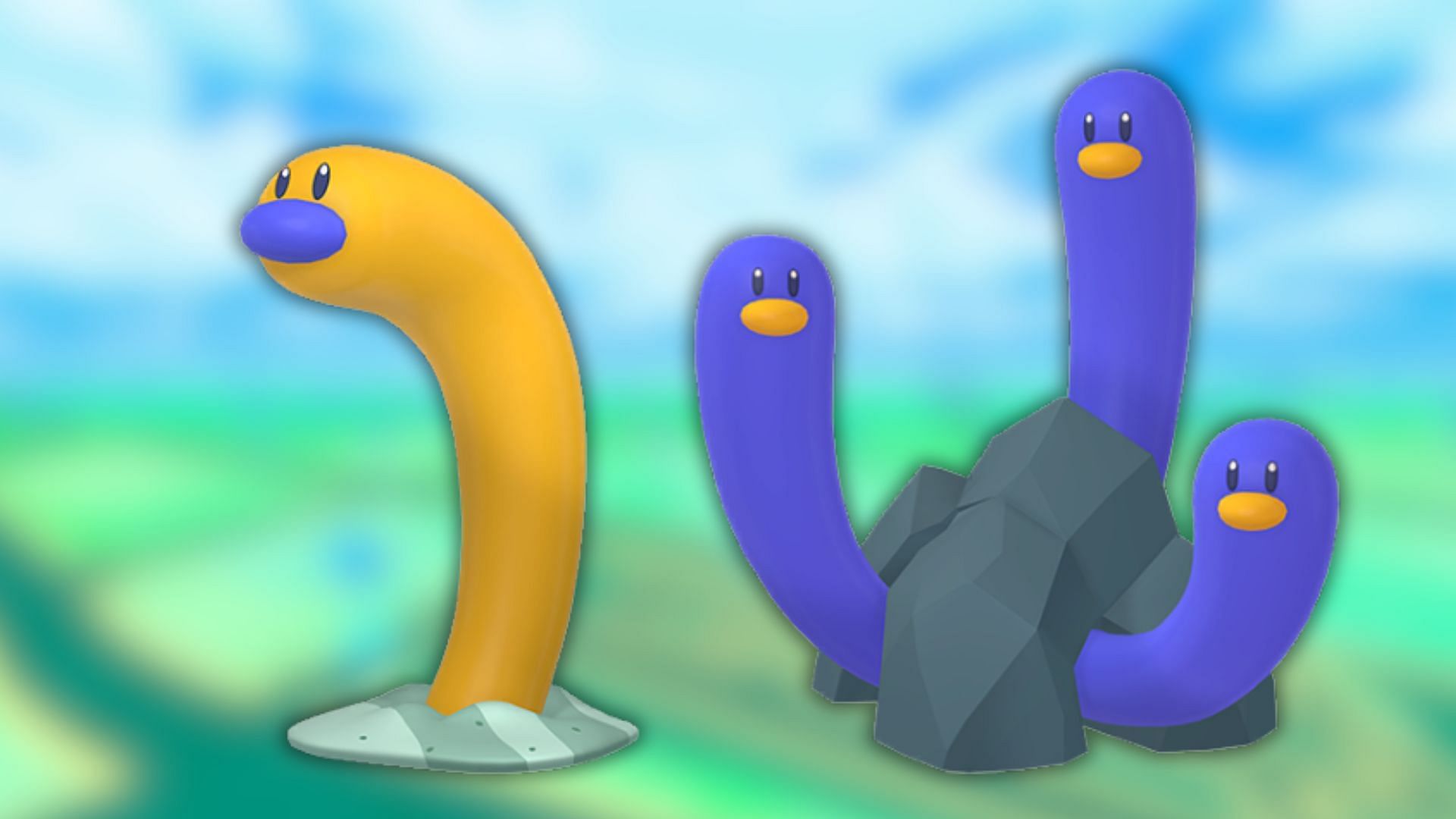 Shiny Wiglett and shiny Wugtrio (Image via The Pokemon Company)